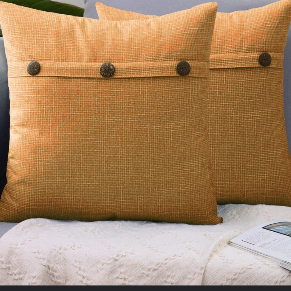Set of 2, LHKIS Throw Pillow covers - gold